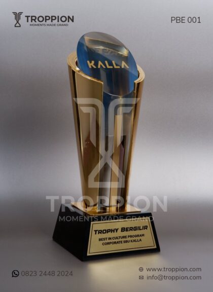 PBE 001 Piala Bergilir Logam dan Resin Best In Culture Program Corporate SBU Kalla Makassar