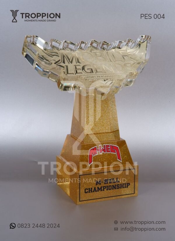 PES004 Piala E-Sport Resin M-Well Championship Mobile Legend Kudus