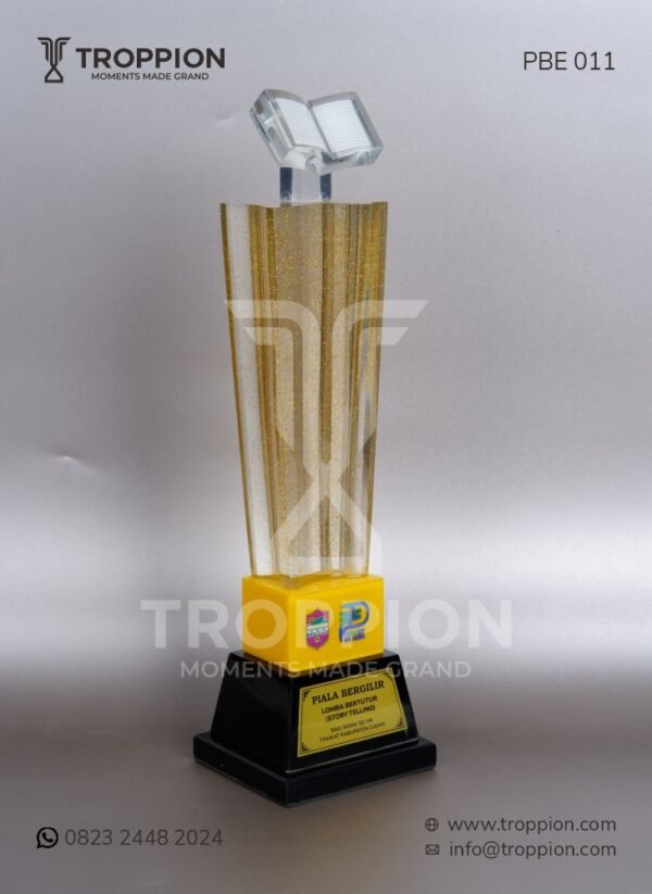 PBE011 Piala Bergilir Resin Dinas Perpustakaan dan Kearsip Kab. Cilacap